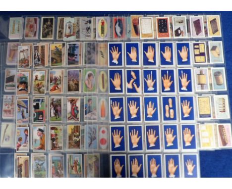 Cigarette cards, a collection of 10 sets, Carreras, Palmistry, Phillips, Popular Superstitions, How to Build a Two Valve Set,