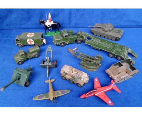 Die Cast, Military Models, Dinky, Britain's, Matchbox, Lone Star etc.  to include Tanks, Bren Gun Carrier, Tank Transporter, 