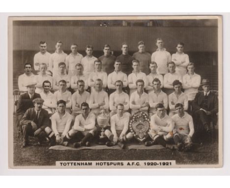 Cigarette card, Phillips, Football Teams (Premium issue), 'GF' type card, Tottenham Hotspurs A.F.C. 1920-1921 (pin hole to ce