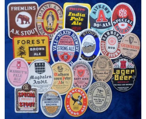 Beer labels, UK, a further selection of 20 labels including Whitbread Guinness, Fremlins A K Stout, Aitken's 90/- Ale, etc (g
