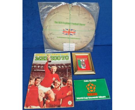 Football, World Cup, Mexico, 1970, selection, FKS sticker album (complete, some stickers with wear), Daily Sketch World Cup S