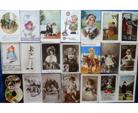 Postcards, Children, a collection of approx. 120 cards inc. RP's, greetings, artist-drawn etc inc. Thomas the Tank Engine, po