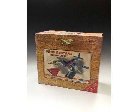 Corgi Aviation Archive Deluxe Die Cast 2nd World War - P51D Mustang 'Jersey Jerk' Maj Don Strait, 361st Fighter Group Dec. 19