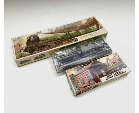 Airfix/Ratio Unmade OO Gauge Model Railways - Comprising Airfix Biggin Hill no. 34057 in sealed bag with transfers and instru