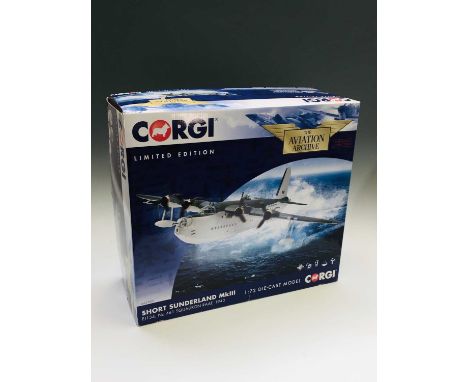 Corgi Aviation Archive Die Cast Aeroplane - Short Sunderland MKII EJ134, no. 461 Squadron RAAF 1943. (ref. AA27501) 1:72 scal