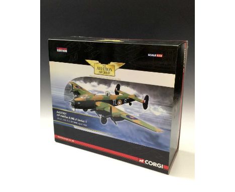 Corgi Aviation Archive Die Cast Second World War - HP Halifax.B.MK.II. Series I. 35 sqn, RAF, TL-S (W1048), April 1942 (Ref. 