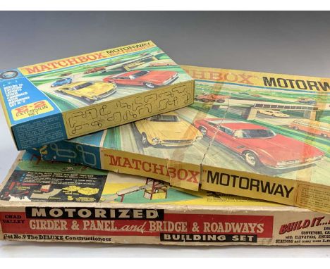 Chad Valley Girder Construction Set &amp; Matchbox Motorway Sets - Lot comprises a boxed Chad Valley Girder/Panel/Bridge &amp