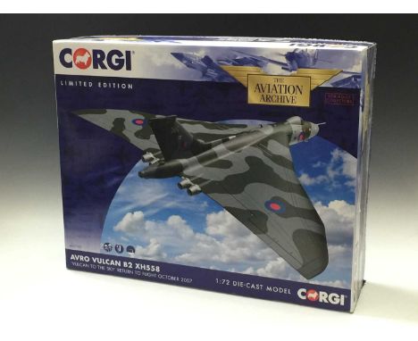 Corgi Aviation Archive Die Cast 2000s Era - Avro Vulcan B2 XH558 Vulcan to the Sky Return To Flight October 2007 (Ref. AA2720