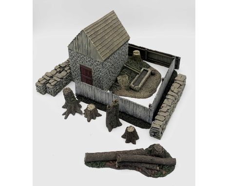 Britain's Boxed Lead Soldiers - American Civil War - Valley Series 17919 - Plank Fence Straight Sections, 17717 - Springhouse