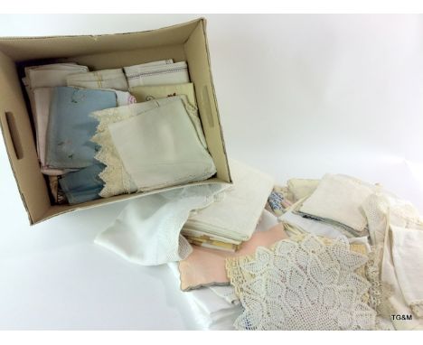 Collection of vintage table linen