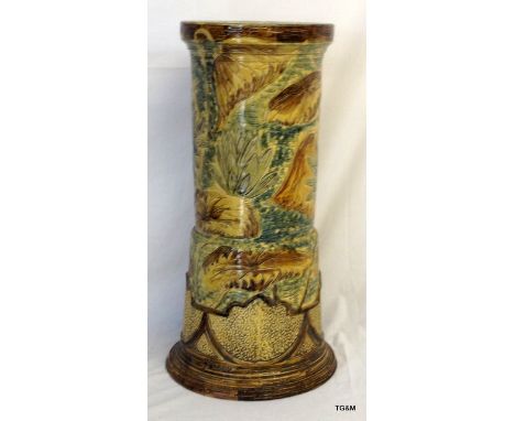 A Thomas Forrester jardiniere stand, signed R Deane. 63cm x 28cm