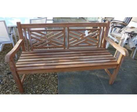 A Bramblecrest 150cm teak Cross bench