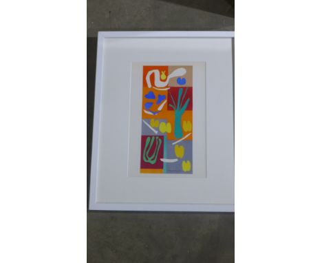 Henri Matisse - Vegetaux - original lithograph after Marisse's cut-outs 1954 edition - Printed by Mourlot - Image size 32cm x