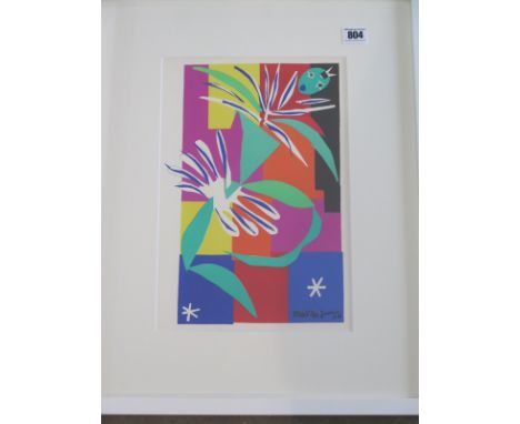 Henri Matisse - Danseuse Creole - Original Lithograph after Matisse's cut-outs 1954 edition - signed in the plate - image siz
