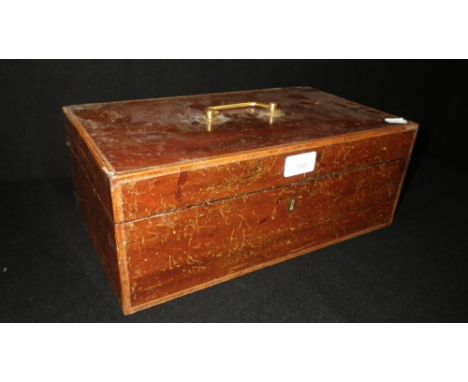 A George III silver mounted cased tea caddy, with silver mounted cut-glass basins and jug in a velvet-lined interior