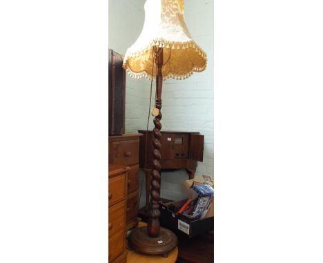A barley twist standard lamp