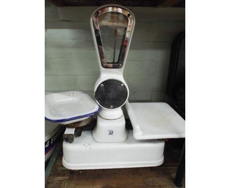 Set of old cast iron scales 