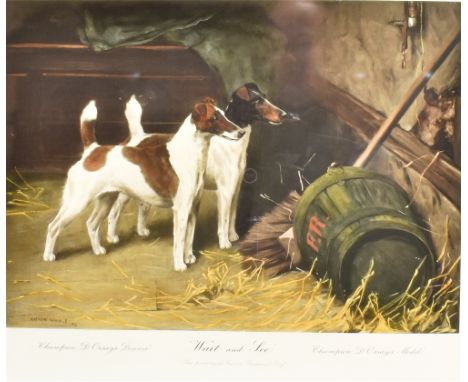 AFTER ARTHUR WARDLE (1913) - Fox Terriers - 'Wait and See', 'Champion d'Orsay's Donnis' and 'Champion D'Orsay's Model' - the 