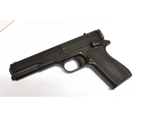A MILBRO 20 SHOT BB REPEATER Air Pistol in original box with instruction leaflet