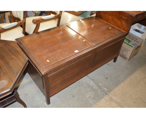 A vintage record player cabinet