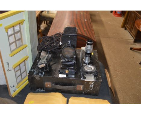 A projector in fitted case