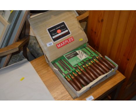 A Marples carving tool set