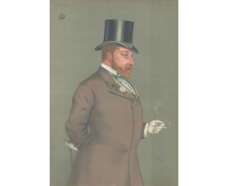 Vanity Fair print. Subject HRH The Prince of Wales. Dated 14/12/1878. Approx size 14x12inch. Good condition. All autographs a