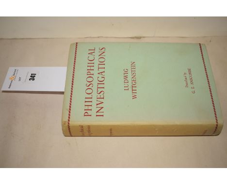 Philosophical Investigations, 1953, first UK edition, Ludwig Wittgenstein.