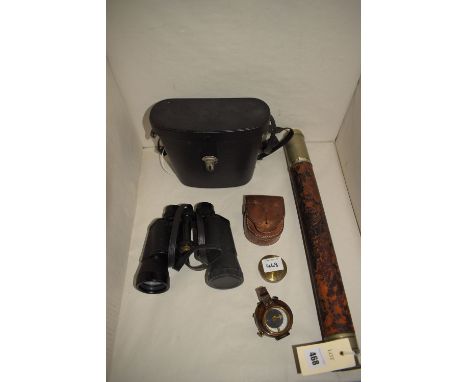 A late 19th Century single draw telescope by Voigtlander & Sohn, Braunschweig, also inscribed 'J.F. Herbart From W.H. Quayle-
