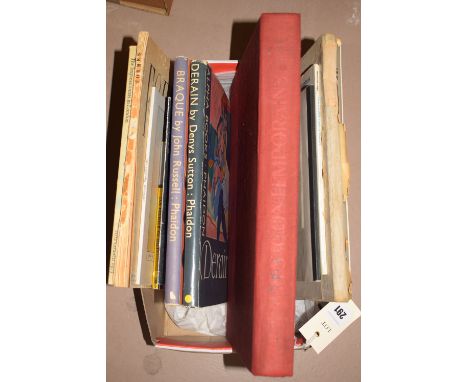 Hardback books and catalogues, to include: Andre Derain, by Denys Sutton; a 1950's first edition The Forties, by Alan Ross; a