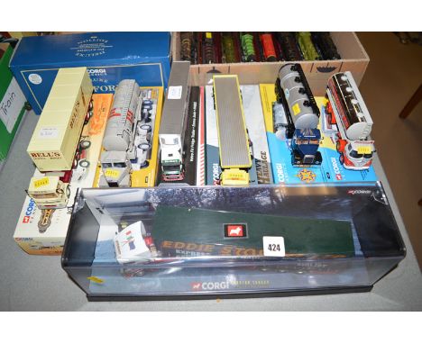 A collection of modern diecast models of Woolwich vehicles, including: Eddie Stobart articulated lorry; Corgi Classics Bells 