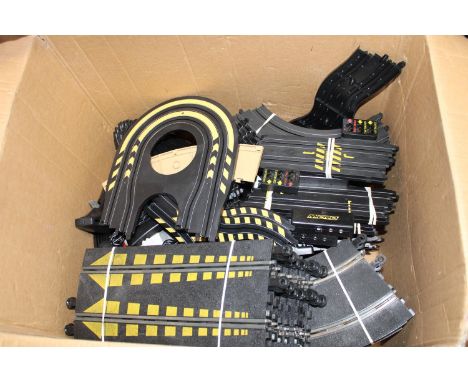 A box of vintage Scalextric track &amp; accessories (untested) 