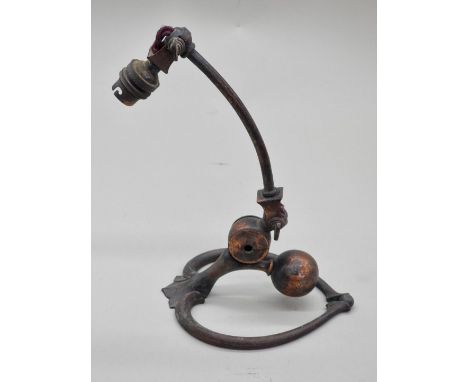 A WAS Benson copper table lamp. 