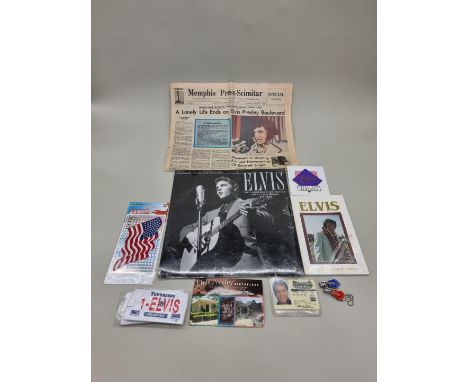 A small quantity of Elvis Presley ephemera.&nbsp; 