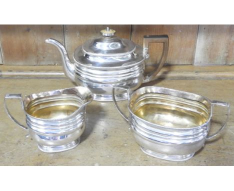 PLATED 3 PCE TEA SERVICE 