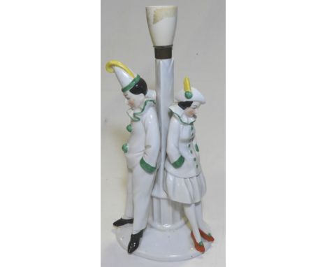 PIERROT CERAMIC LAMP BASE POSSIBLY FRENCH DECO 