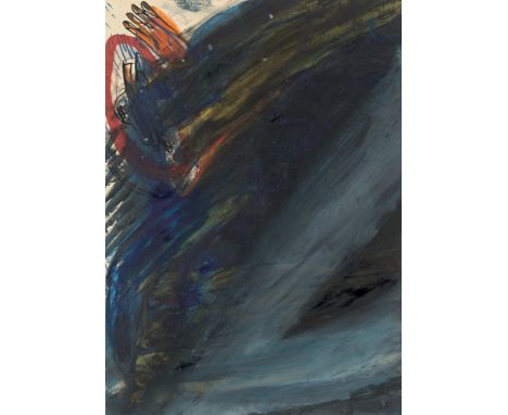 Walter Stöhrer (Stuttgart 1937 – 2000 Scholderup). „K. No 5“. 1978Öl und Farbkreide auf Fabriano-Velin. 69,7&nbsp;×&nbsp;50&n