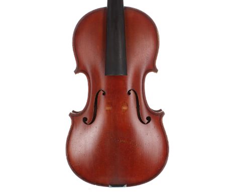 French violin labelled Gustave Bazin, Eleve de Darte-Vuillaume, Ex-Ouvrier de Ch.-J.-B. Collin-Mezin, de Paris, the two piece