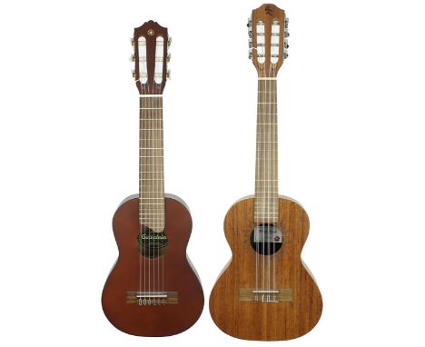 Contemporary Yamaha Guitalele,&nbsp;Model no. HLN138503; also a Baton Rouge 'Rock Your Life!' tenor eight string ukulele, mod