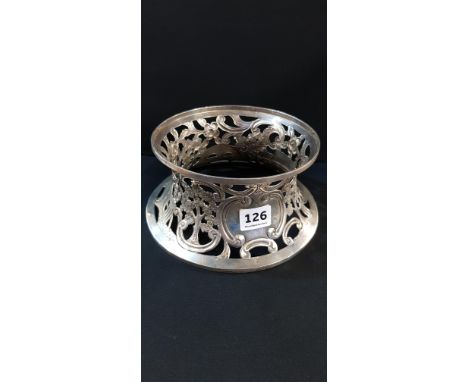 IRISH SILVER DISH RING - DUBLIN 1907/08