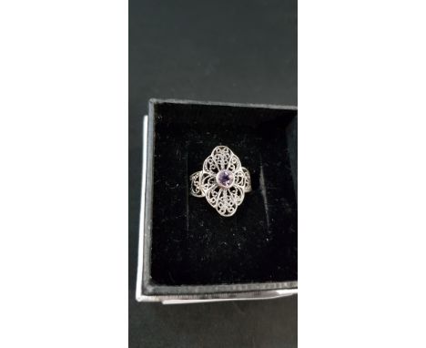 SILVER FILIGREE RING