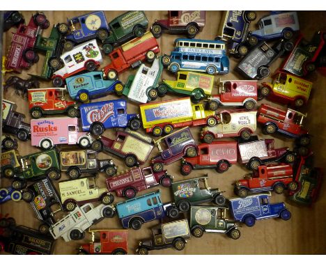 Fifty Lledo die-cast model vehicles 