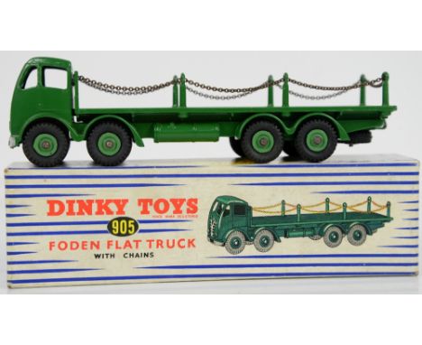 Dinky Toys 905 Foden Flat Truck with chains, boxed,        