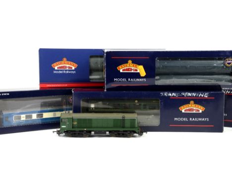 Lima 00 gauge D8020 locomotive in original box, and nine various passenger carriages in non-matching boxes,PROVENANCE: From a