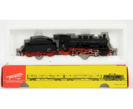 Fleischmann H0/00 gauge 4145, DB 55 3781 locomotive and tender, boxed,         