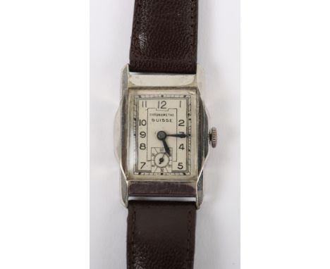 A Chronometre Suisse vintage wristwatch, subsidiary dial with Arabic numerals, 