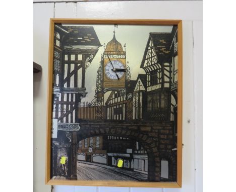 A retro picture wall clock of Chester