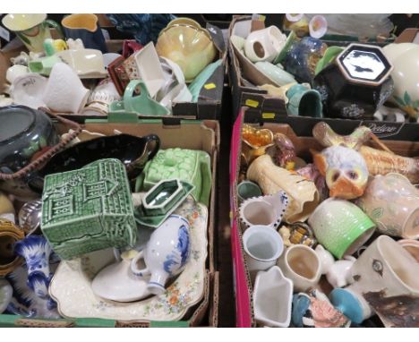 Four boxes of Sylvac, Melba ware etc (4)