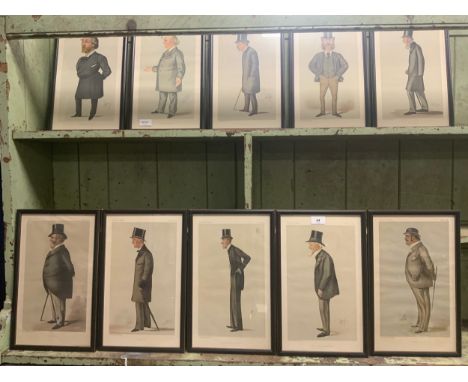 A set of ten Vanity Fair Spy prints
