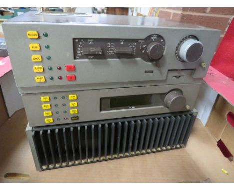 A Quad 40S system Amplifier, all original books, cables, together with Spendor type BC1 speakers